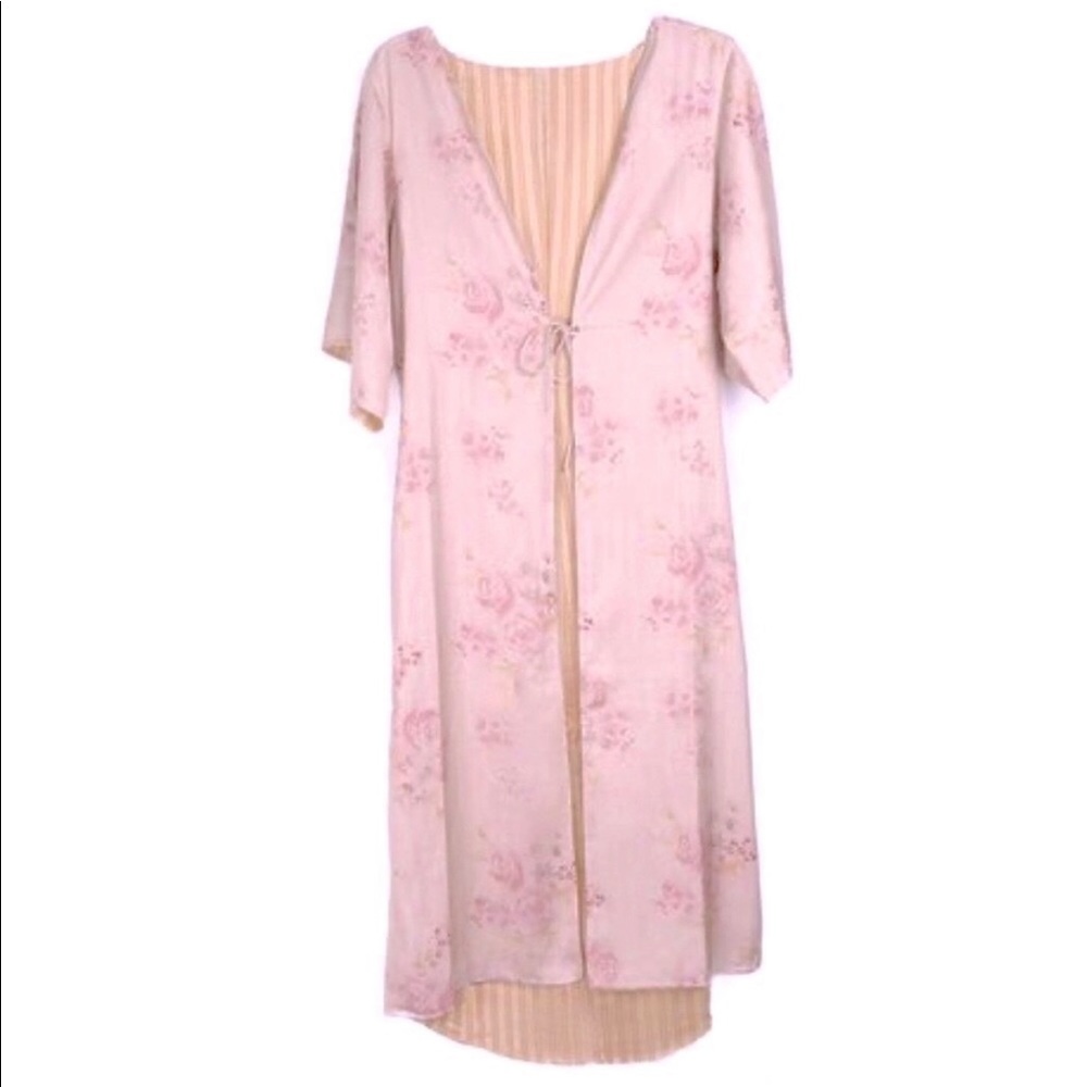 🆕 Saltwater-Luxe Ryker Floral Petals & Stripes Reversible Kimono Duster